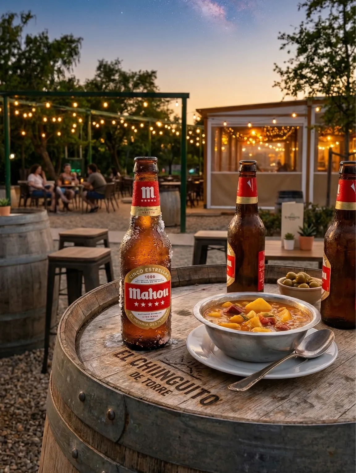 Aperitivos apetecibles servidos en El Chiringuito de Torre